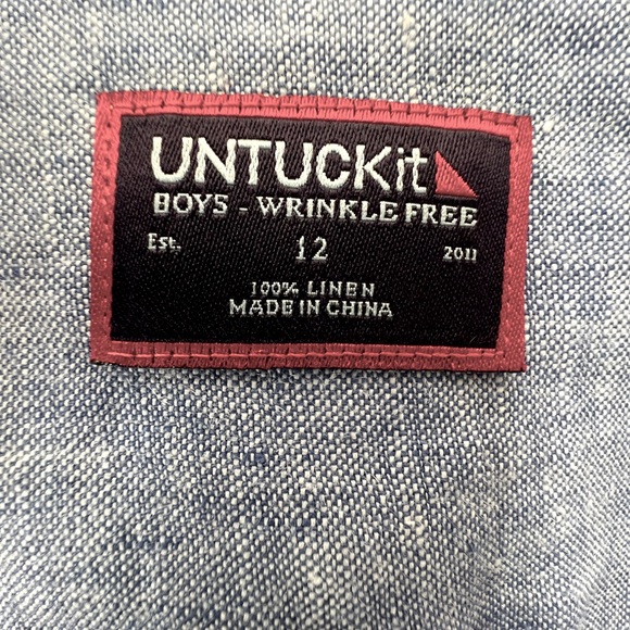 UNTUCKit Boys Linen Shirt - Picture 5 of 6
